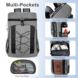 33 Cans Insulated Backpack Cooler - Leakproof Waterproof Lightweight Soft Coolers Bag for Camping Picnic Hiking Beach and Lunchbox Backpacks Bags-Leak Proof Ice Chest Back Pack,Dark Gray