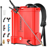 Battery Powered Backpack Sprayer for Mil-waukee M18 Battery, 5.3 Gallon, 100 PSI Electric Weed Sprayer, Yard Graden Sprayer with Telescopic Wand, 7 Nozzles, Backpack Sprayer 18v (Battery Not Included)