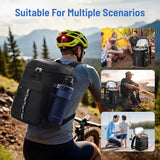 NECKORY Backpack Cooler, Leakproof Insulated Backpack Cooler for Men Women, Large Capacity Coolers Bag Portable for Lunch Camping Travel Picnic Hiking (Black)