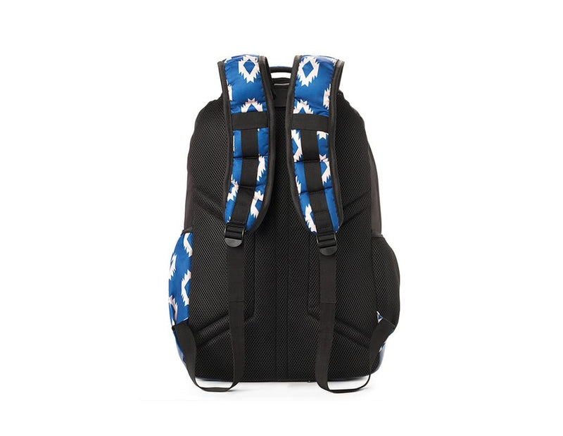 ARIAT Unisex Adult Adjustable Strap Backpack, Blue (Southwestern), One Size