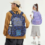 Bluboon Mesh Backpack for Girls Kids Semi-Transparent School Bookbag See Through Beach Bag Daypack