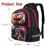 Neramty School Backpack for Boys, Football Backpack for Kid Backpack Suitable for 6-18 Kid, for Children Teens Elementary Middle School Bookbag Travel Back.