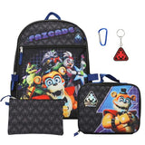 BIOWORLD Unisex Five Nights At Freddy's Security Breach Fazcade 5-Piece Backpack Set (Little Kid/Big Kid), Blue, One size