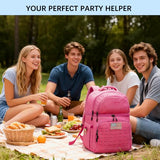 Goloni 40L Insulated Cooler Backpack, Leakproof Lightweight Soft-Sided Cooler with Cooler Compartment, Waterproof Lunch Backpack for Men & Women, Ideal for Camping, Picnic, Beach,Outdoor Adventures