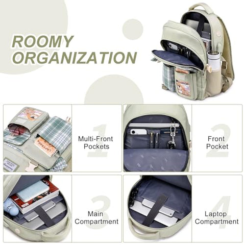 kadilong School Backpack for Girls,Kids Bookbag for Middle High School,Laptop Backpack Women Mochila para Niñas