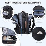 WITZMAN Travel Backpack for Men Flight Approved Fits 16" Laptop