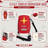 RRISETAG Shield Backpack Anime Accessories Cosplay Backpack Manga Multi Purpose Bag Stylish Ideal Gift for Anime Fans (Red Shoulder Bag)