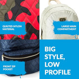 Quilted Backpack with Gold Trim by Cookies Clothing