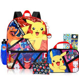 Pokemon Backpack Set for Boys - Bundle with 16