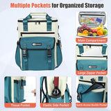 Backpack Cooler for Women, AYAMAYA Stylish 35 Cans Leakproof Soft Cooler Backpack, Waterproof Insulated Lunchbox Shoulder Bag Keeps Cold for Up to 18 Hours for Camping, Beach, Work, Picnic, Blue