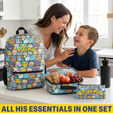 Get Trend Pokemon Boys Backpack 4 Piece Set
