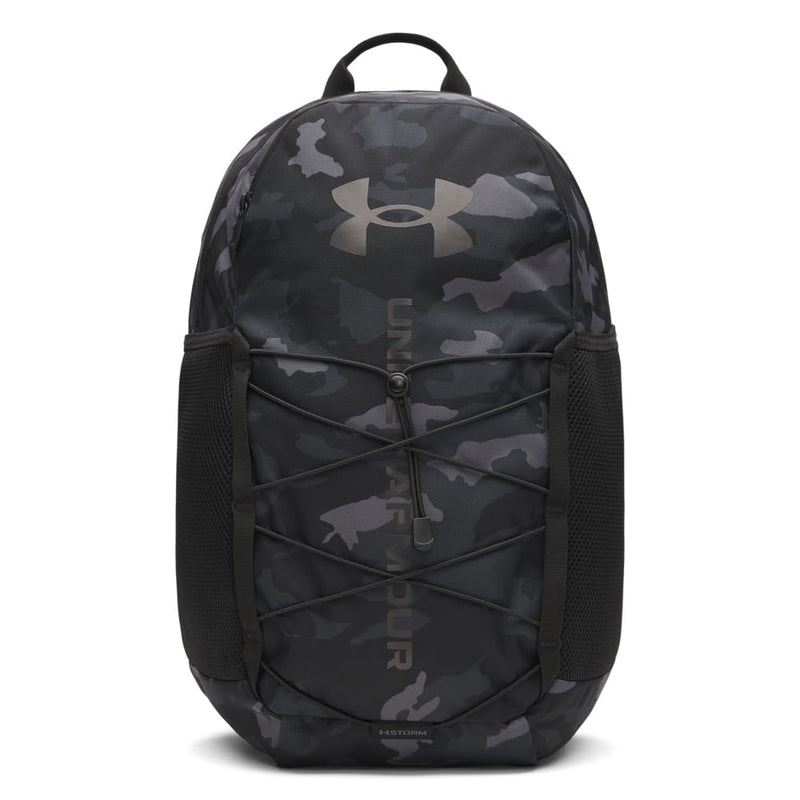 Under Armour Unisex Hustle Sport 6.0 Backpack, (002) Black/Metallic Black, One Size Fits Most