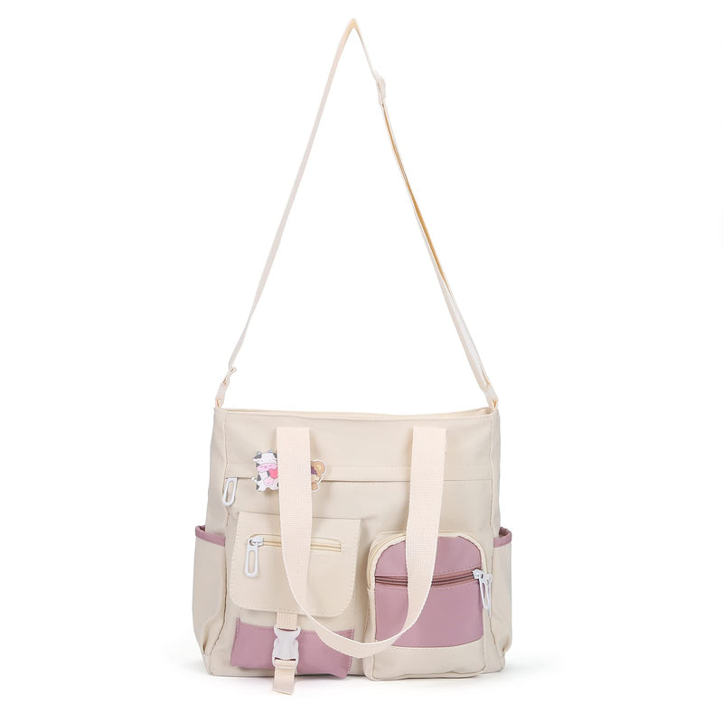 Phaoullzon Crossbody Cute Bag for Teens Kawaii Messenger Purse Nylon Shoulder Tote Bags