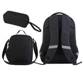 ZRENTAO 3 Pcs Kids Backpack, 3D Reflective Cartoon, 600D Polyester & Dual Zippers, 17" Bookbag with Ergonomic Design for boys & girls age 6-18, Gorilla Space Style for school Children Kids