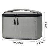 S-ZONE Padded Foldable Bag for DSLR SLR Camera TLR Sony Canon Nikon or Flash, grey, M, Foldable, padded, lightweight