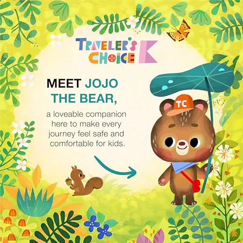 Traveler's Choice Kids JoJo the Bear's Travel Adventure, Jungle, 20-Inch Carry-On