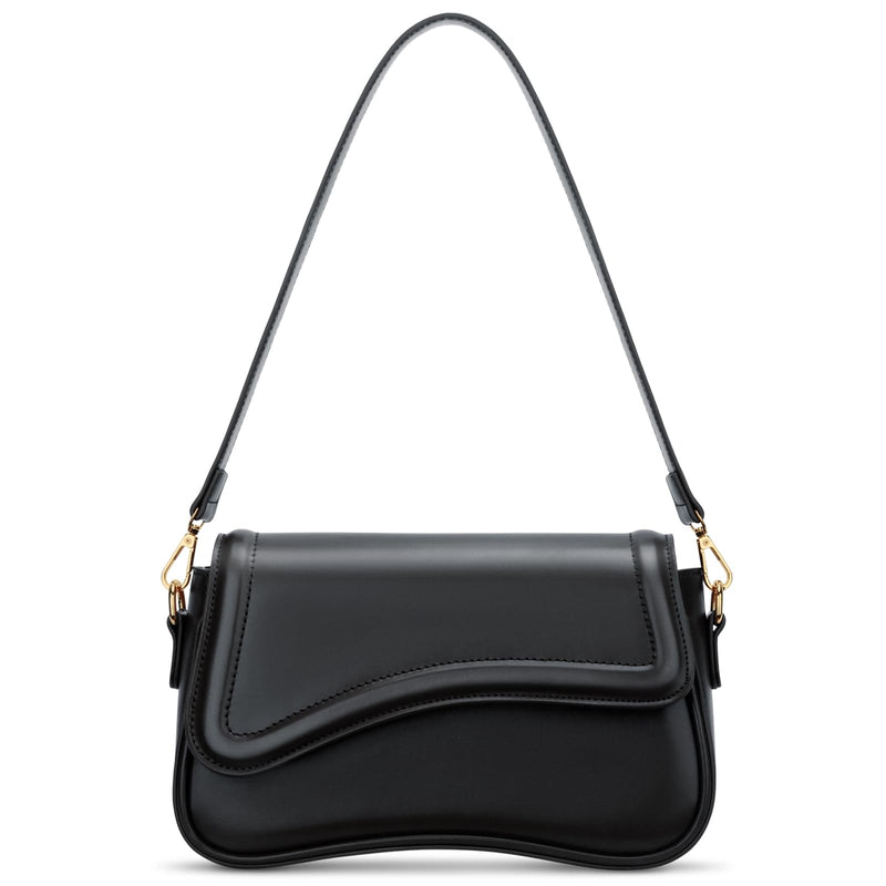 KKXIU Shoulder Bag for Women Small Clutch Purses Cute Hobo Handbag Trendy Underarm Bag-Black