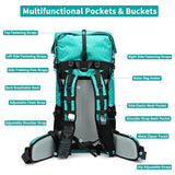 Hiking Backpack,40L to 50L Extra Large Capacity Hiking Bag,Internal Frame Camping Backpack,Upgraded X-PAC Lightweight Sport Daypack Travel Backpack Fit For Mountain Climbing Camping(Peacock Green)