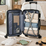 World Traveler Chariot London Pup Dog Lover 20-Inch Carry-On Hardside Expandable Spinner Luggage with TSA Lock