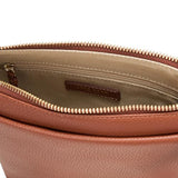 Cole Haan Women's Handbag - Emily Leather Crossbody Bag, Dark Cuoio