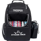 Dynamic Discs Trooper Disc Golf Backpack- Large Beginner Frisbee Disc Golf Bag - Holds 18+ Discs Capacity - Ideal Gifts and Accessories for Men - Lightweight & Durable Backpacks (Black)