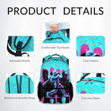 PoshWrap Boys Baseball Backpack for Teens School Bookbag - Kids Schoolbag with Drip Print for Sport Lovers Team School Supplies (17 Inch)