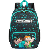 Get Trend Minecraft Kids Backpack for Boys, Adjustable Padded Straps, 18 in