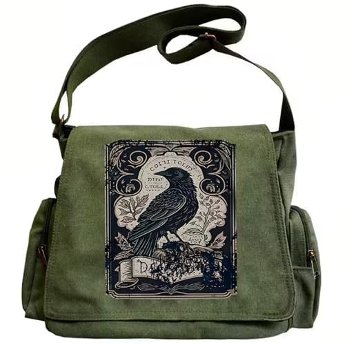 StylPixie Pattern Messenger Bag Cute Canvas Crossbody Bags Women/Men Shoulder Messenger Purses Handbags with Pockets