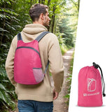 SUIKIHUM 20L Ultra Hiking-Daypack Lightweight Foldable Travel Packable Backpack for Camping Cycling Outdoor,rose Red