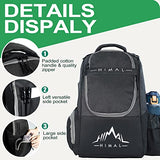 HIMAL HIMAL Disc Golf Bag, 22+ Discs Lightweight Backpack Black