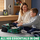 Get Trend Minecraft Boys Rolling Luggage with Wheels, 20.4” Travel Bag