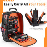 Golkcurx Tool Backpack, Heavy-Duty 1680D Tool Carrier