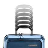 Samsonite Octiv Lightweight Hardshell 21-Inch Pro Carry-On Luggage - Durable & Impact Resistant, 360° Aero Trac Spinner Wheels, Adjustable Handle, Expandable Suitcase, TSA Approved Lock - Blue