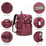 WITZMAN Canvas Travel Backpack for Women Large Laptop Backpack Fits 16 Inch