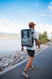 Novoto Magnetic Backpack Cooler 30 Can, Zipperless Soft Sided Cooler Bag for Men & Women, Insulated Portable Ice Chest Box for Tailgating, Beach, Lunch, Picnic, Kayak (Gray)