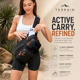 flipfit X-PAC Fishing Sling Bag 6L Waterproof Crossbody Tackle Pack with Rod Holder