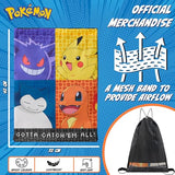 Pokemon Kids Drawstring Bag - Pikachu String Swim Bag for School (Multi)