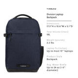 Timbuk2 Division Laptop Backpack Deluxe, Eco Nightfall