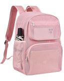Lyingflat Heavy Duty Mesh Backpack, Transparent Beach Bag, Pool & Travel