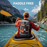 HEETA Dry Bags Waterproof Backpack 40L for Men & Women, Roll Top Heavy Duty Cushioned Hiking Backpack for Kayaking Boating Paddle Boarding Travel Camping Beach Vacation Cruise Ship Essentials, Grey