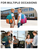 VASCHY Lightweight Backpack for School, Water Resistant Classic Bookbag with Side Pockets for Girls Kids,Teens Violet Rose Pink