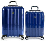 Delsey Luggage Helium Aero 2 Piece Spinner Luggage Set | 21 And 25 (One Size, Cobalt Blue)