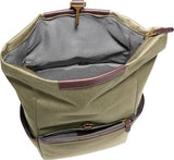 Cole Haan Men's Backpack - Judson Brushed Twill Fashion Backpack, Olive Green/Madiera