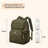 BabbleRoo Diaper Bag Backpack - Travel Large Baby Diaper Bag with Changing pad, Waterproof Baby Bags for Mom & Dad, Unisex Bags with Pacifier Case, Luggage Strap & Stroller Clips– Army Green