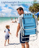 Outvita Backpack Beach Chair, 5 Level Adjustable Positions with Bag High