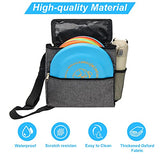 Windspeed Cadet Disc Golf Bag, Portable Waterproof Disc Golf Bag Starter with 10PCS Capacity for Women and Men (Grey)