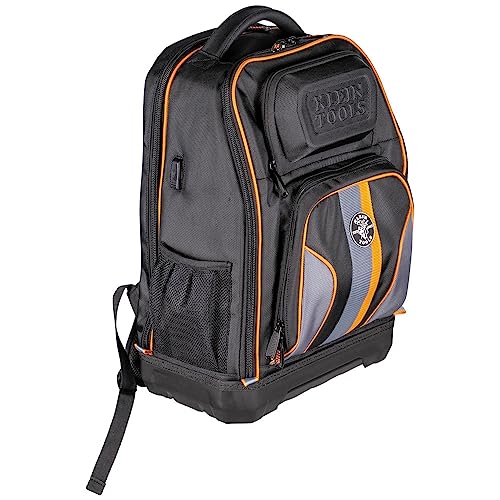 Klein Tools 62805BPTECH 28-Pocket Laptop Backpack Tool Bag, Tradesman Pro Extra-Large Tech Tool Backpack with Molded Bottom, Charging | Backpacks4Less
