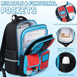 Fimibuke Kids Backpack for School Boys, 3 PCS Gamer Teen Boys Backpack with Lunch Box & Pencil Case, Gaming Bookbag for Kid Children Student Kindergarten Elementary Middle High School Travel Backpacks