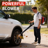 52CC Backpack Leaf Blower, 780 CFM & 270 MPH, 2.2 - HP 2 - Cycle Gas Powered Leaf Blower, for Heavy Duty Lawn Care, Wet Leaf & Debris Clean