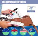 5Pcs TSA Approved Toiletry Bag - Quart Size Travel Bag for EU UK & US Carry - on Regulations Security, Quart Clear Toiletries, Cosmetic and 3 - 1 - 1 Liquids Toiletry Bag (Waterproof & Leakproof)